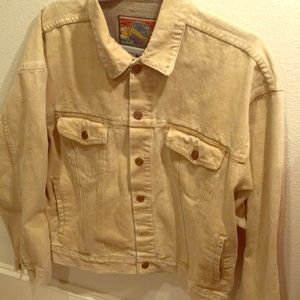 Men’s Tan Denim Jacket 🧥